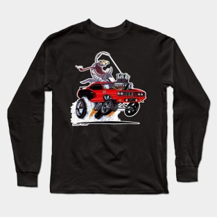 FISHTAILIN 1971 HEMI 'cuda RED Long Sleeve T-Shirt